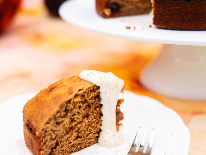 Sticky Toffee Pudding Cake with Maple Cream